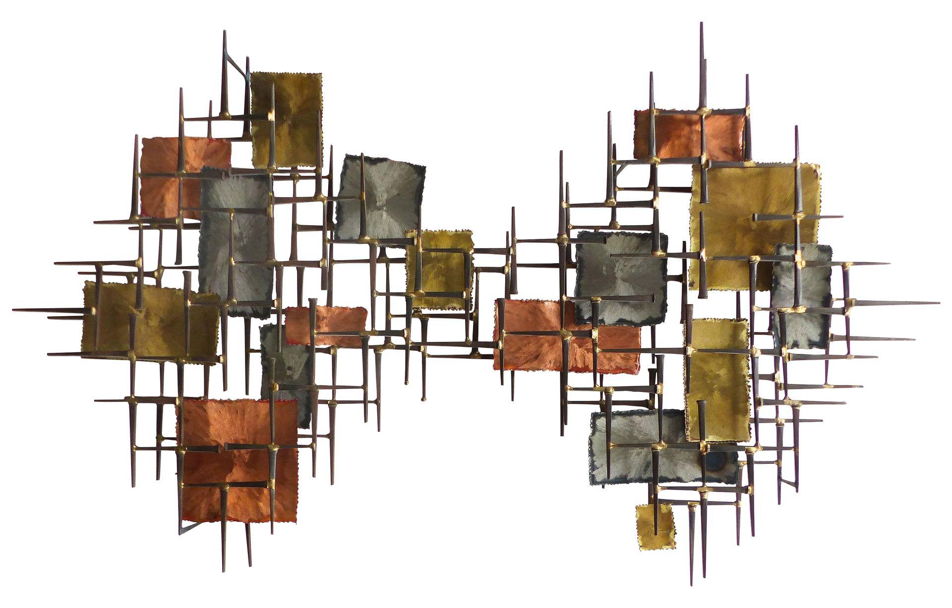 Midcentury Modern Brutalist Wall Sculpture Modernism